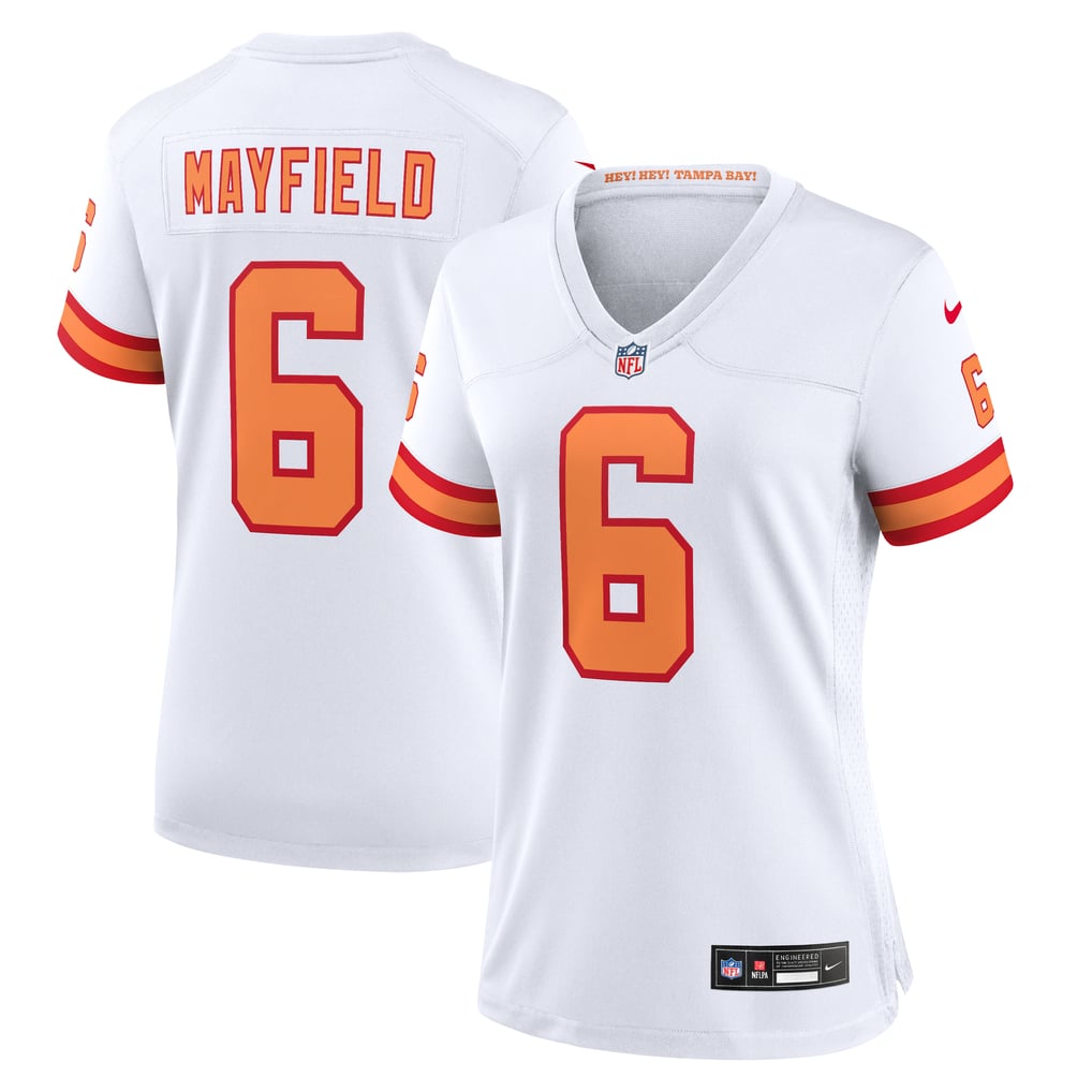 Women's '76 Tampa Bay Buccaneers Baker Mayfield Nike White  Game Jersey - Image 2