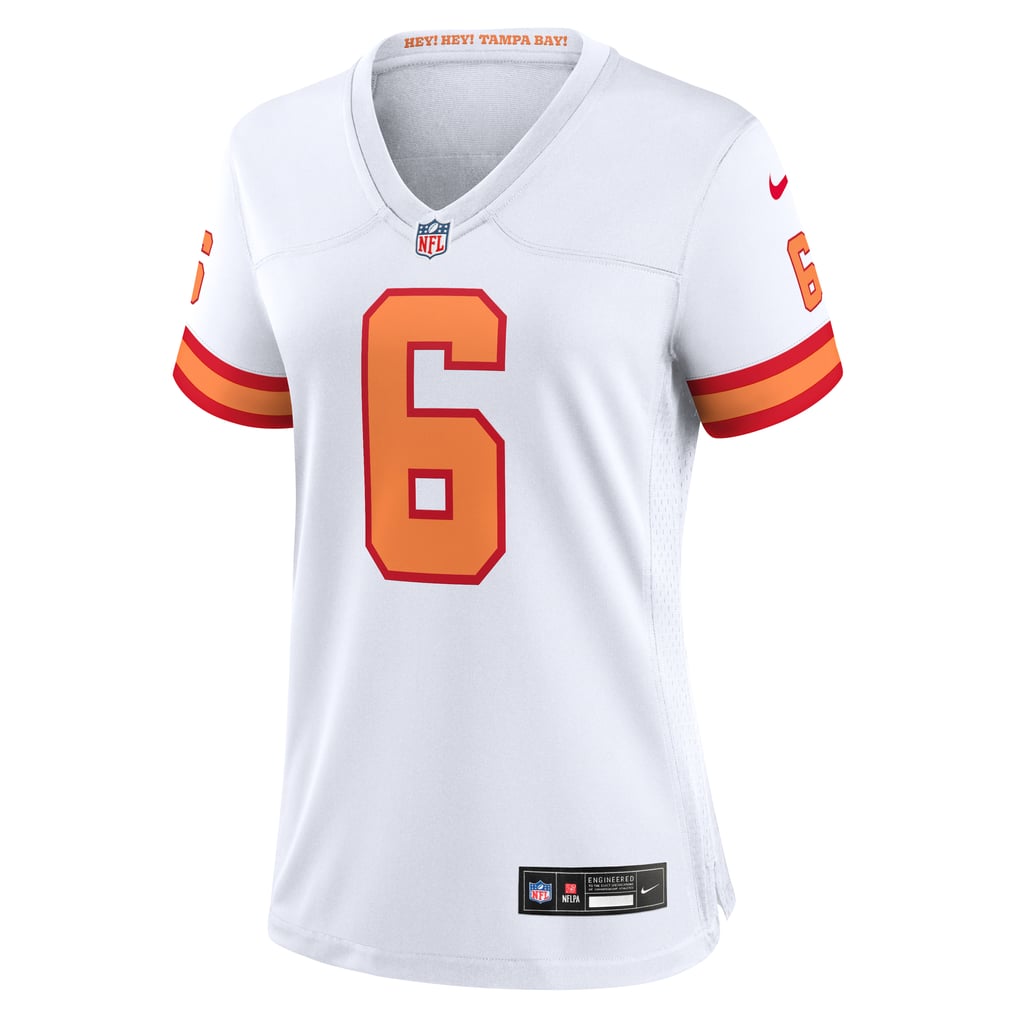 Women's '76 Tampa Bay Buccaneers Baker Mayfield Nike White  Game Jersey - Image 3