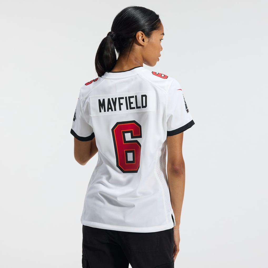 Women's Tampa Bay Buccaneers Baker Mayfield Nike White Away Game Jersey - Image 4