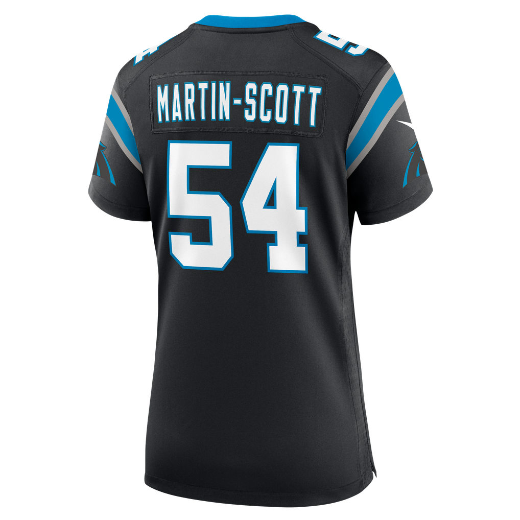 Women's Carolina Panthers Bam Martin Scott Nike Black Team Game Jersey - Image 8