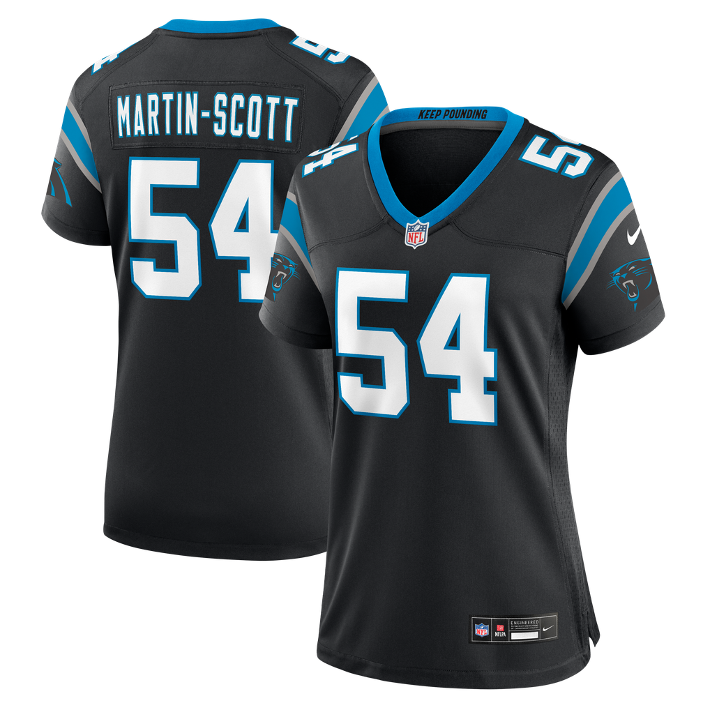 Women's Carolina Panthers Bam Martin Scott Nike Black Team Game Jersey - Image 1