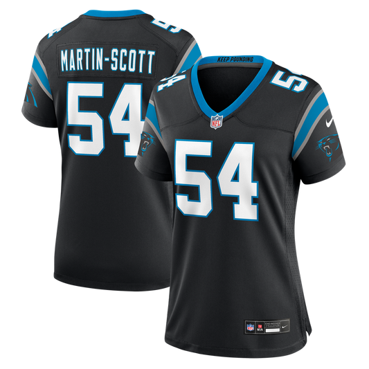 Women's Carolina Panthers Bam Martin Scott Nike Black Team Game Jersey - Image 1