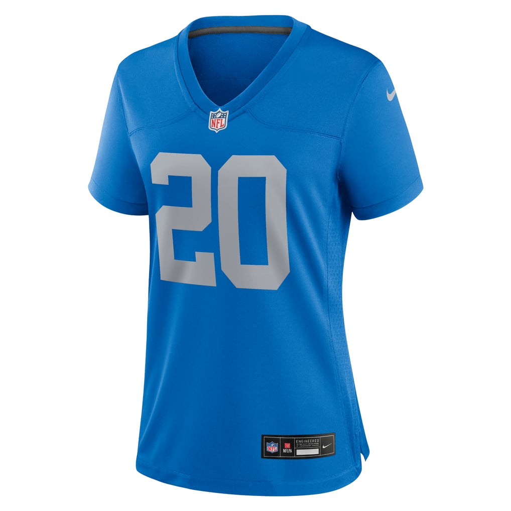 Women's Detroit Lions Barry Sanders Nike Blue Alternate Game Jersey - Image 3