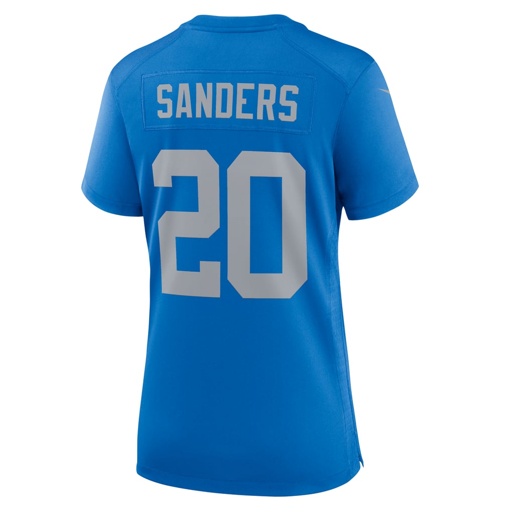 Women's Detroit Lions Barry Sanders Nike Blue Alternate Game Jersey - Image 4