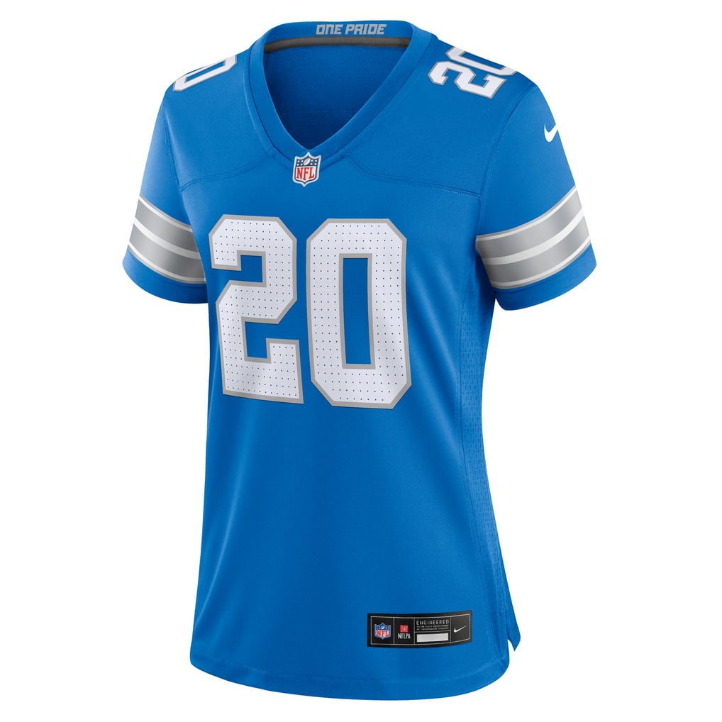 Women's Detroit Lions Barry Sanders Nike Blue Retired Player Game Jersey - Image 3