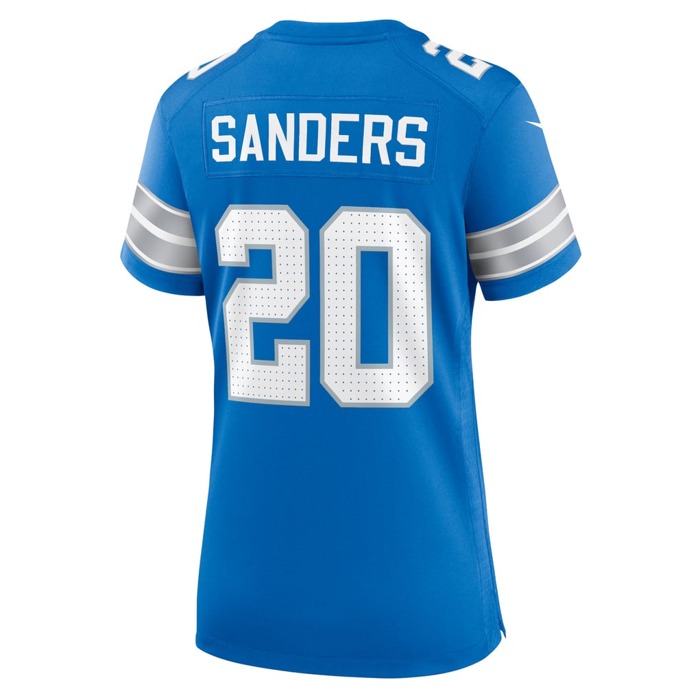 Women's Detroit Lions Barry Sanders Nike Blue Retired Player Game Jersey - Image 4
