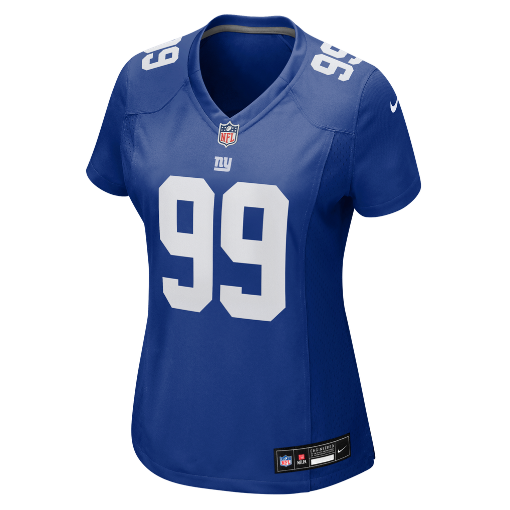 Women's New York Giants Basil Okoye Nike Royal Team Game Jersey - Image 7