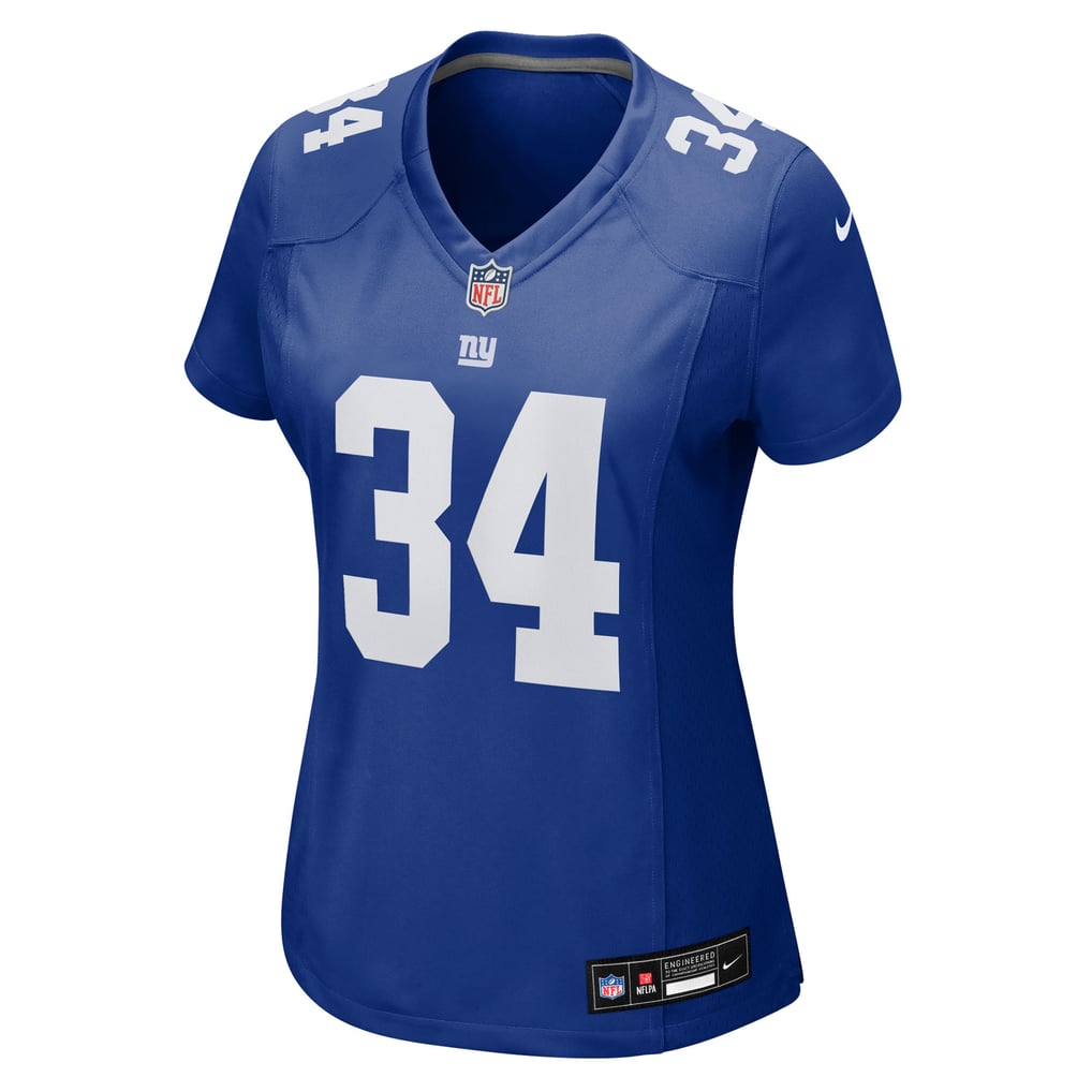 Women's New York Giants Beau Brade Nike  Royal Team Game Jersey - Image 3
