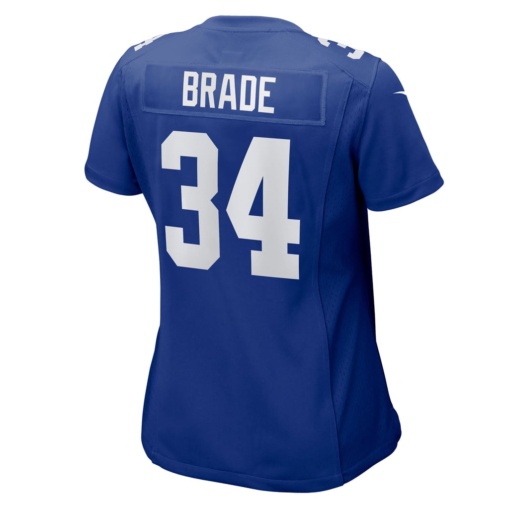 Women's New York Giants Beau Brade Nike  Royal Team Game Jersey - Image 4