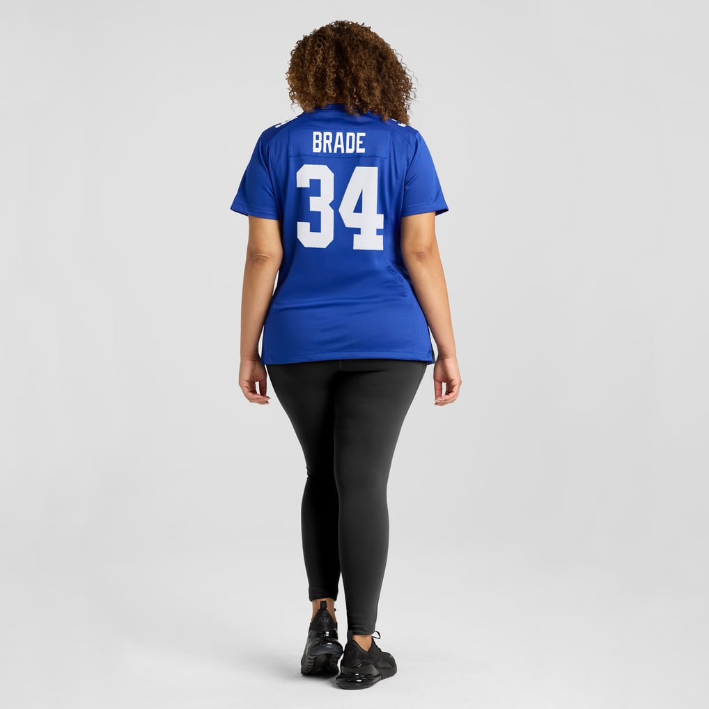 Women's New York Giants Beau Brade Nike  Royal Team Game Jersey - Image 8