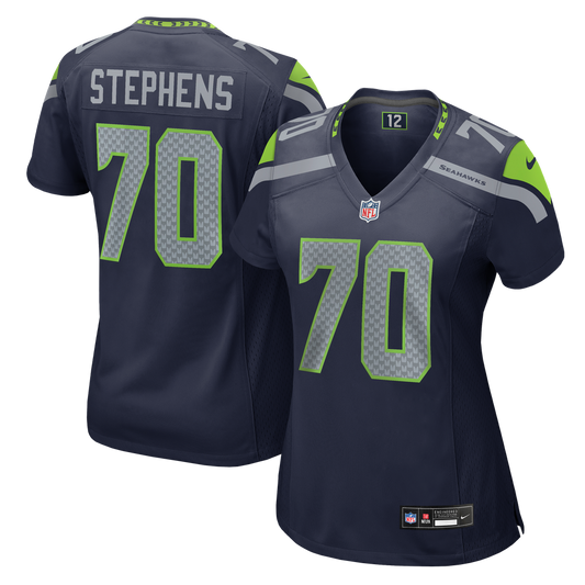Women's Seattle Seahawks Beau Stephens Nike College Navy Team Game Jersey - Image 1