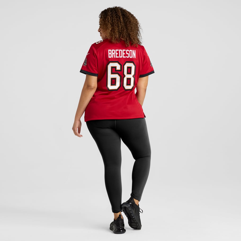 Women's Tampa Bay Buccaneers Ben Bredeson Nike  Red  Game Jersey - Image 8