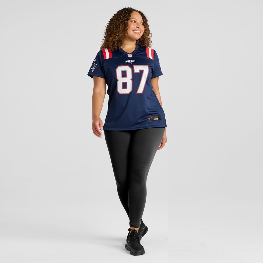 Women's New England Patriots Ben Coates Nike Navy Game Retired Player Jersey - Image 7