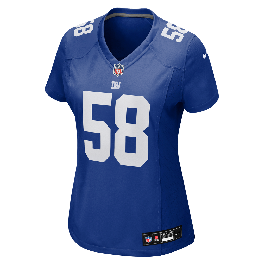 Women's New York Giants Ben Mann Nike Royal Team Game Jersey - Image 7