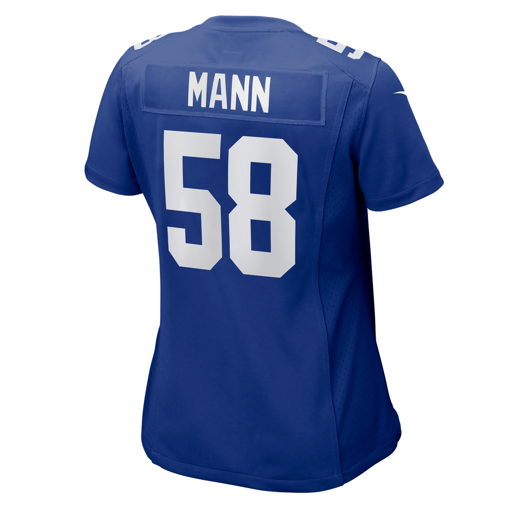 Women's New York Giants Ben Mann Nike Royal Team Game Jersey - Image 8