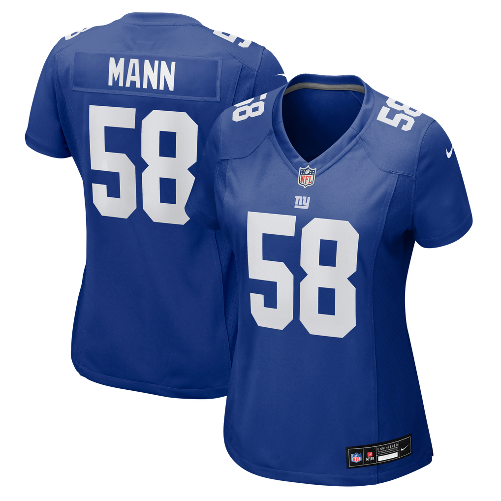 Women's New York Giants Ben Mann Nike Royal Team Game Jersey - Image 1