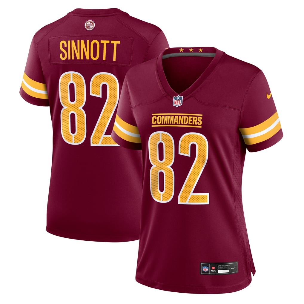 Women's Washington Commanders Ben Sinnott Nike  Burgundy Team Game Jersey - Image 1
