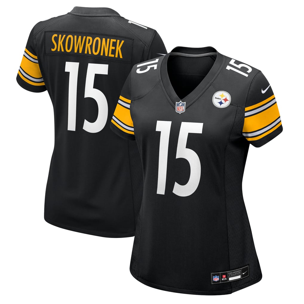 Women's Pittsburgh Steelers Ben Skowronek Nike  Black Team Game Jersey - Image 2