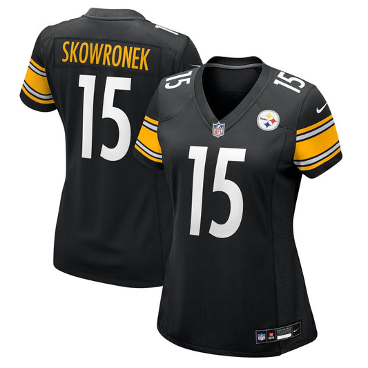 Women's Pittsburgh Steelers Ben Skowronek Nike  Black Team Game Jersey - Image 1