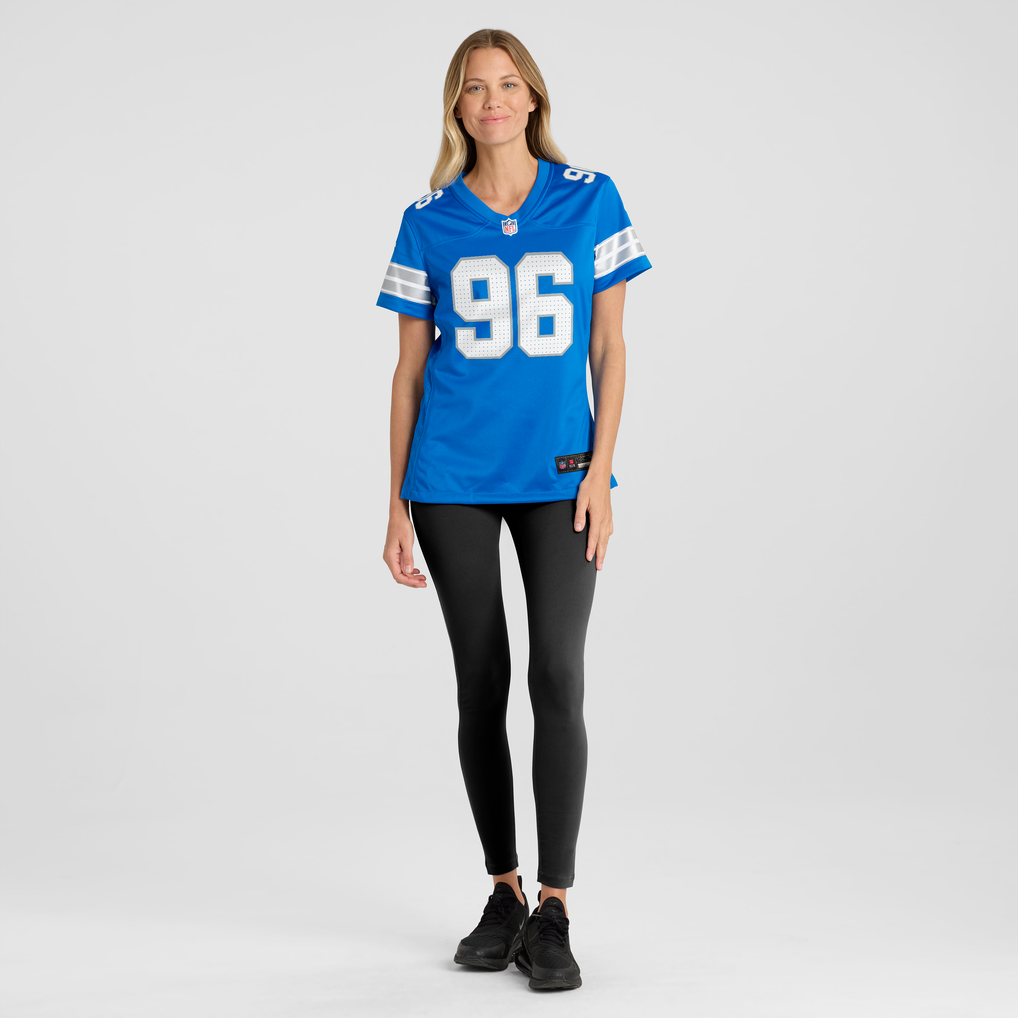 Women's Detroit Lions Ben Stille Nike Blue Team Game Jersey - Image 3