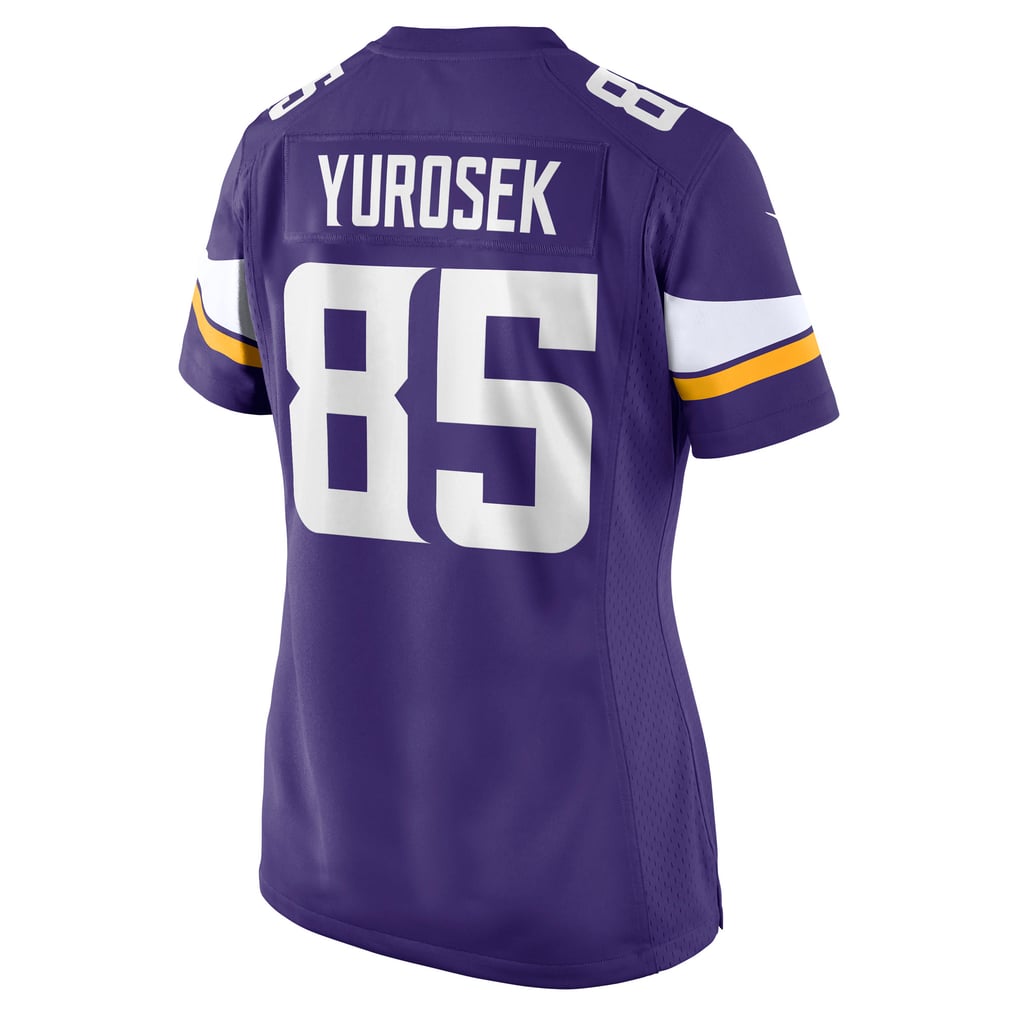 Women's Minnesota Vikings Ben Yurosek Nike  Purple Team Game Jersey - Image 4