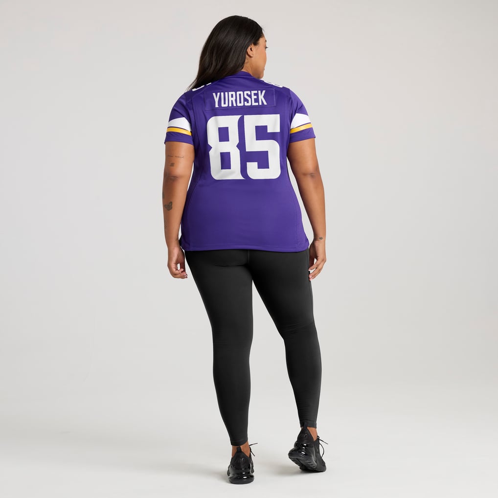 Women's Minnesota Vikings Ben Yurosek Nike  Purple Team Game Jersey - Image 8