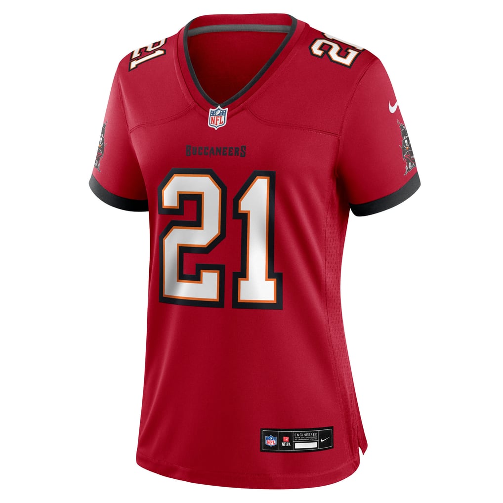 Women's Tampa Bay Buccaneers Benjamin Morrison Nike  Red Team Game Jersey - Image 3