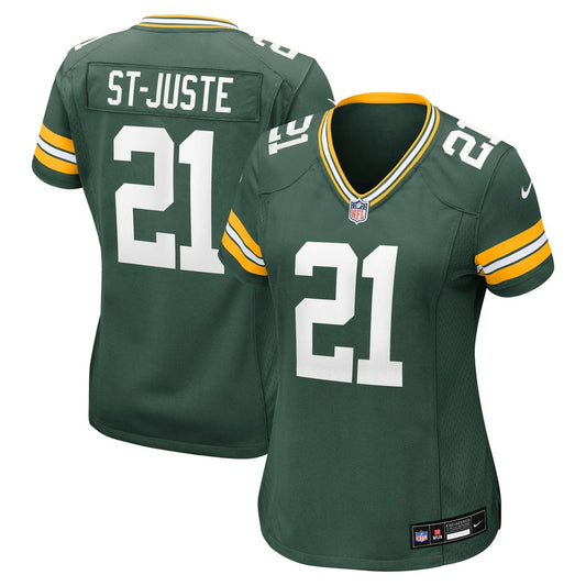 Women's Green Bay Packers Benjamin St-Juste Nike  Green Team Game Jersey - Image 1
