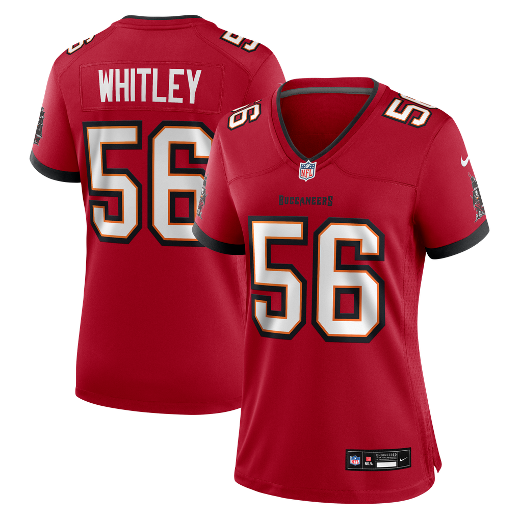 Women's Tampa Bay Buccaneers Benton Whitley Nike  Red Team Game Jersey - Image 2