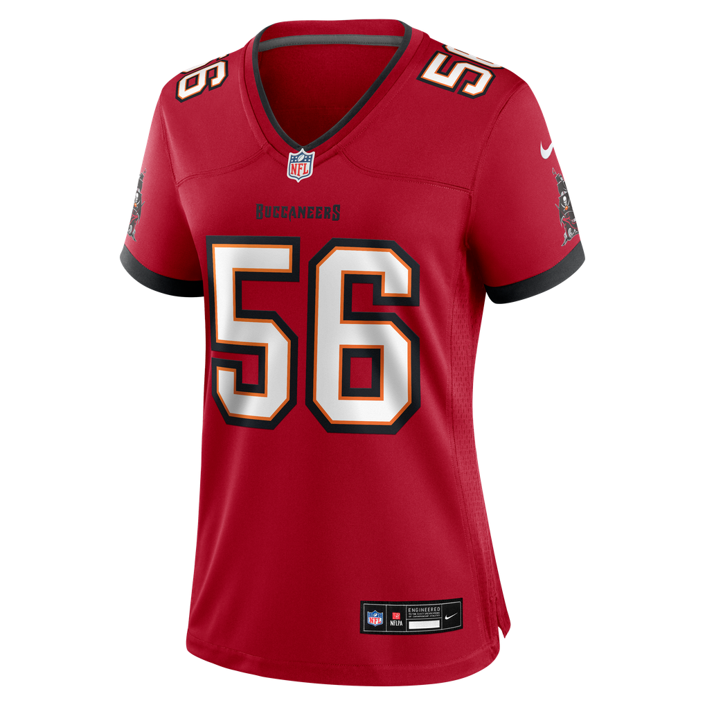 Women's Tampa Bay Buccaneers Benton Whitley Nike  Red Team Game Jersey - Image 3