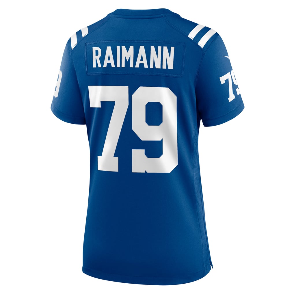 Women's Indianapolis Colts Bernhard Raimann Nike Royal Player Game Jersey - Image 4