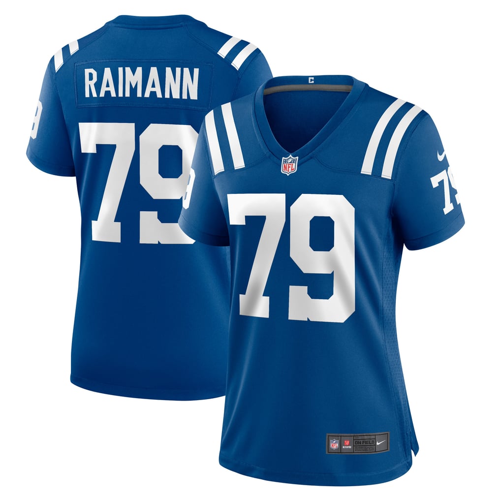 Women's Indianapolis Colts Bernhard Raimann Nike Royal Player Game Jersey - Image 1
