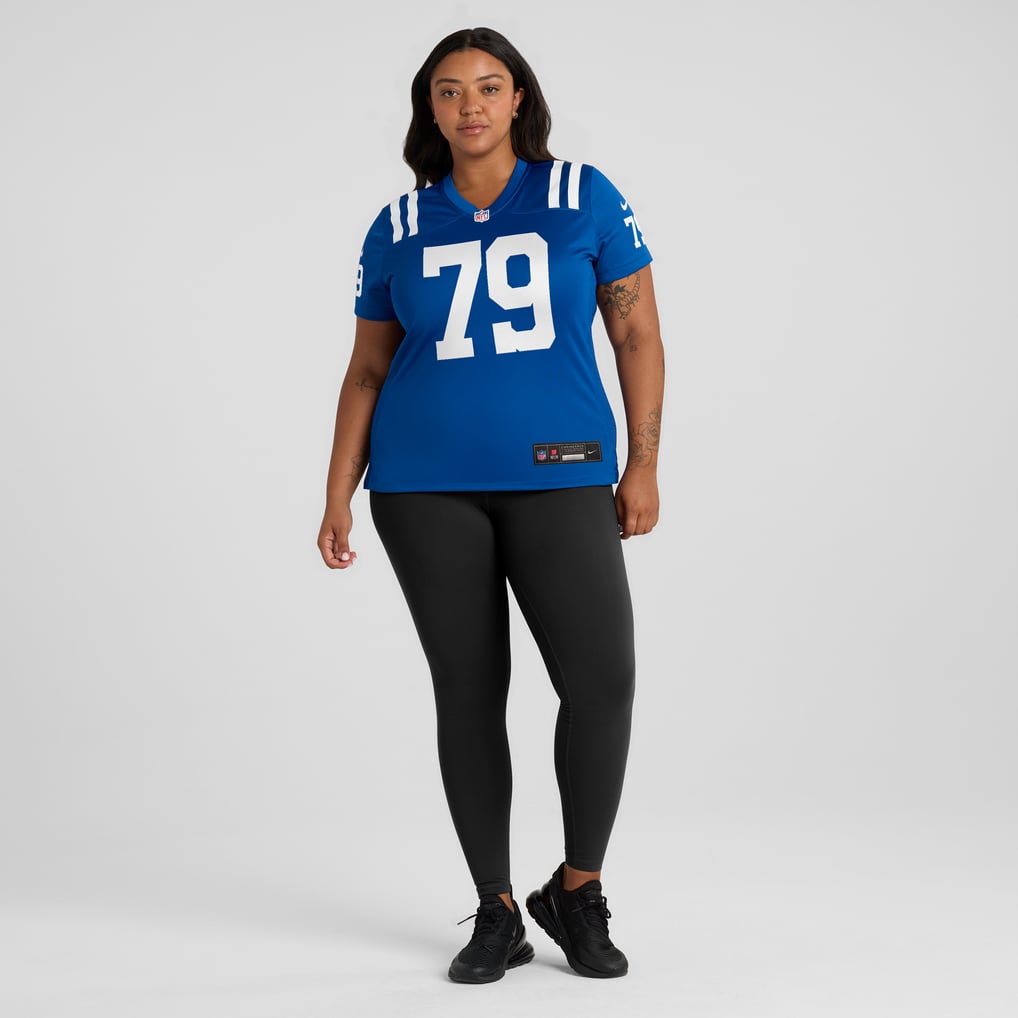 Women's Indianapolis Colts Bernhard Raimann Nike Royal Player Game Jersey - Image 7