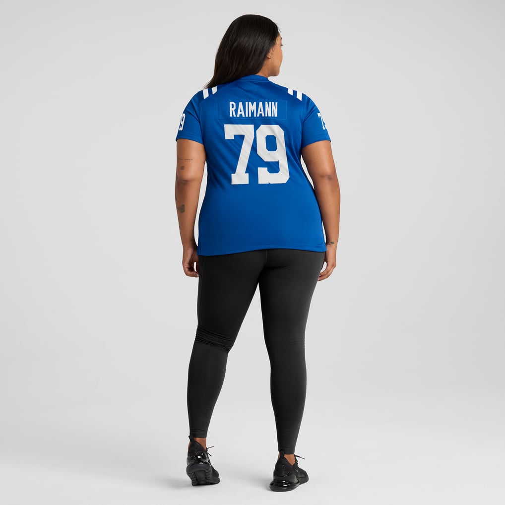 Women's Indianapolis Colts Bernhard Raimann Nike Royal Player Game Jersey - Image 8
