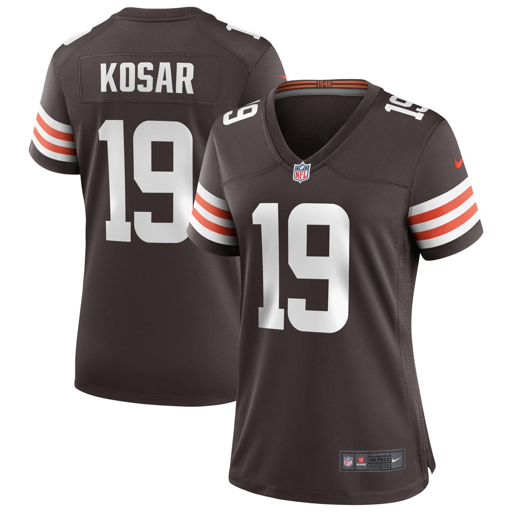 Women's Cleveland Browns Bernie Kosar Nike Brown Game Retired Player Jersey - Image 1