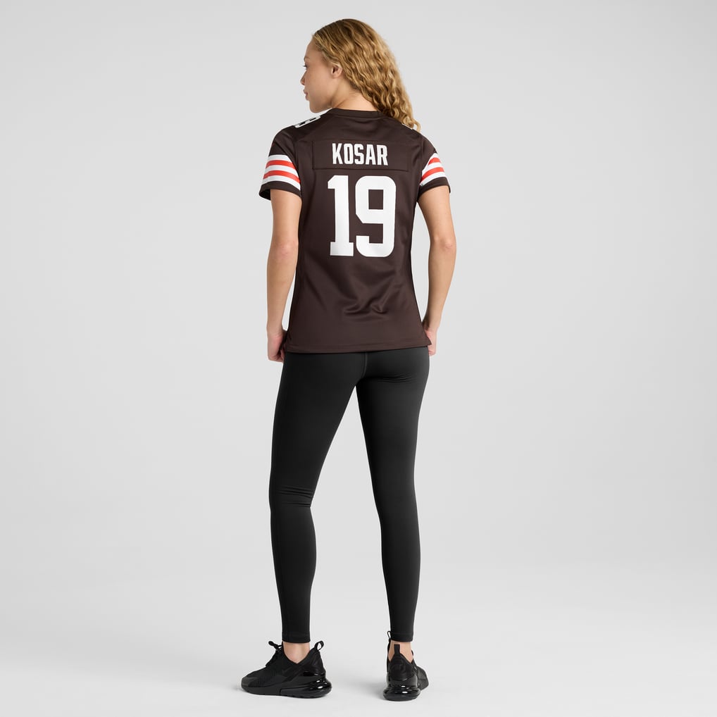 Women's Cleveland Browns Bernie Kosar Nike Brown Game Retired Player Jersey - Image 6