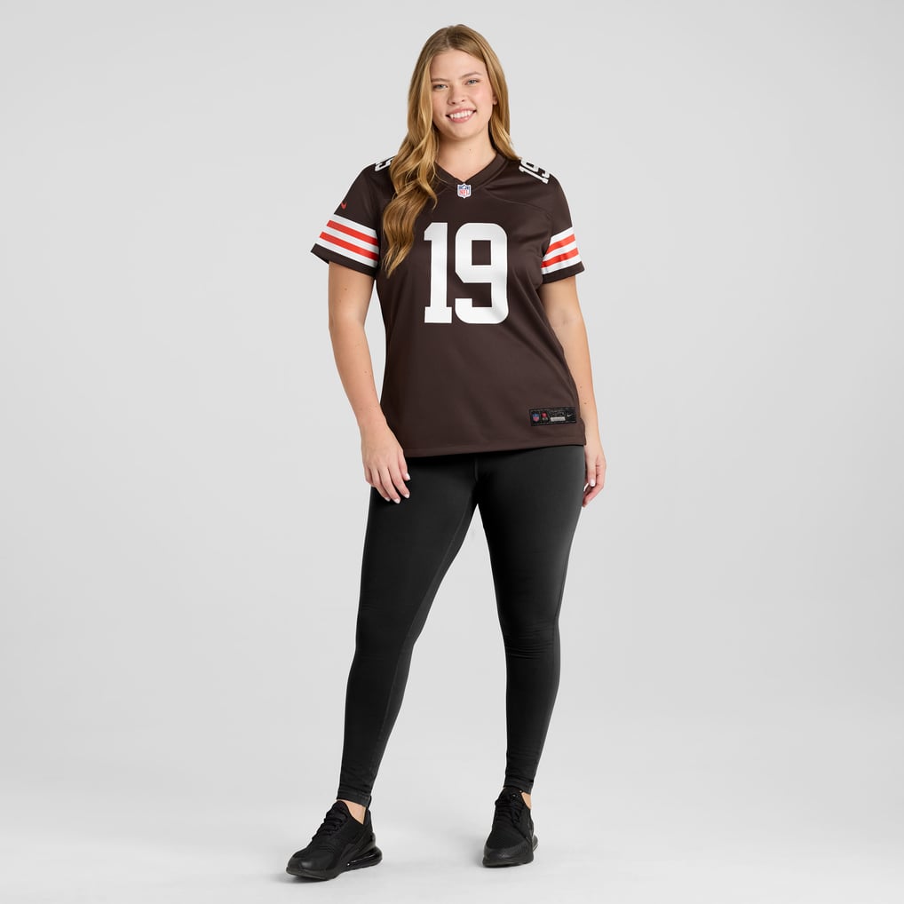 Women's Cleveland Browns Bernie Kosar Nike Brown Game Retired Player Jersey - Image 7