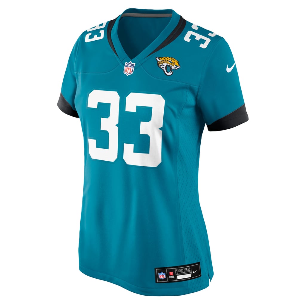 Women's Jacksonville Jaguars Bhayshul Tuten Nike  Teal Team Game Jersey - Image 3