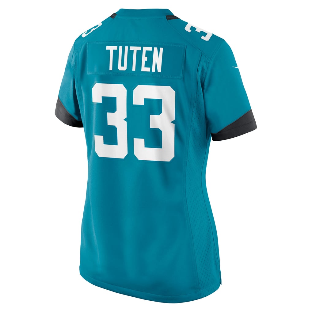 Women's Jacksonville Jaguars Bhayshul Tuten Nike  Teal Team Game Jersey - Image 4