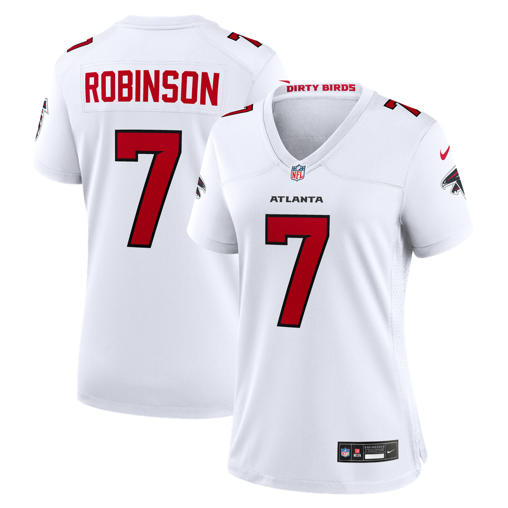 Women's Atlanta Falcons Bijan Robinson Nike White Game Jersey