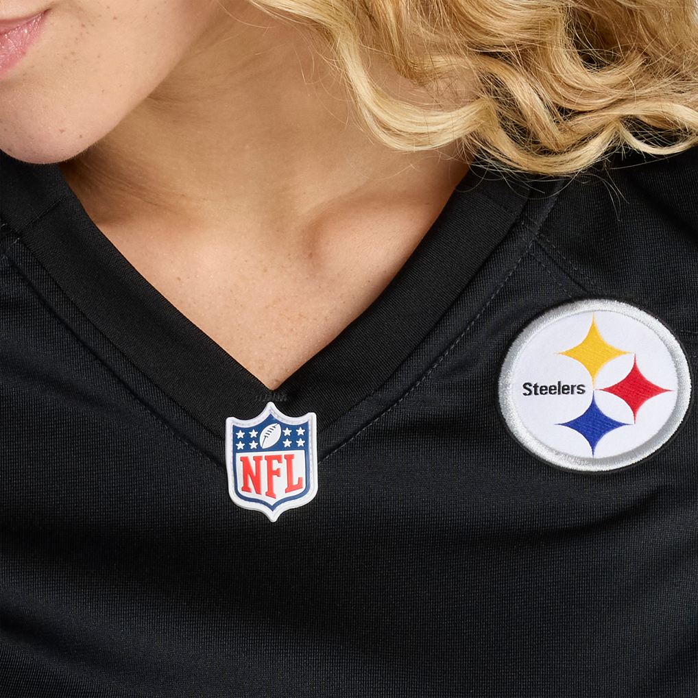 Women's Pittsburgh Steelers Bishop Fitzgerald Nike Black Team Game Jersey - Image 9