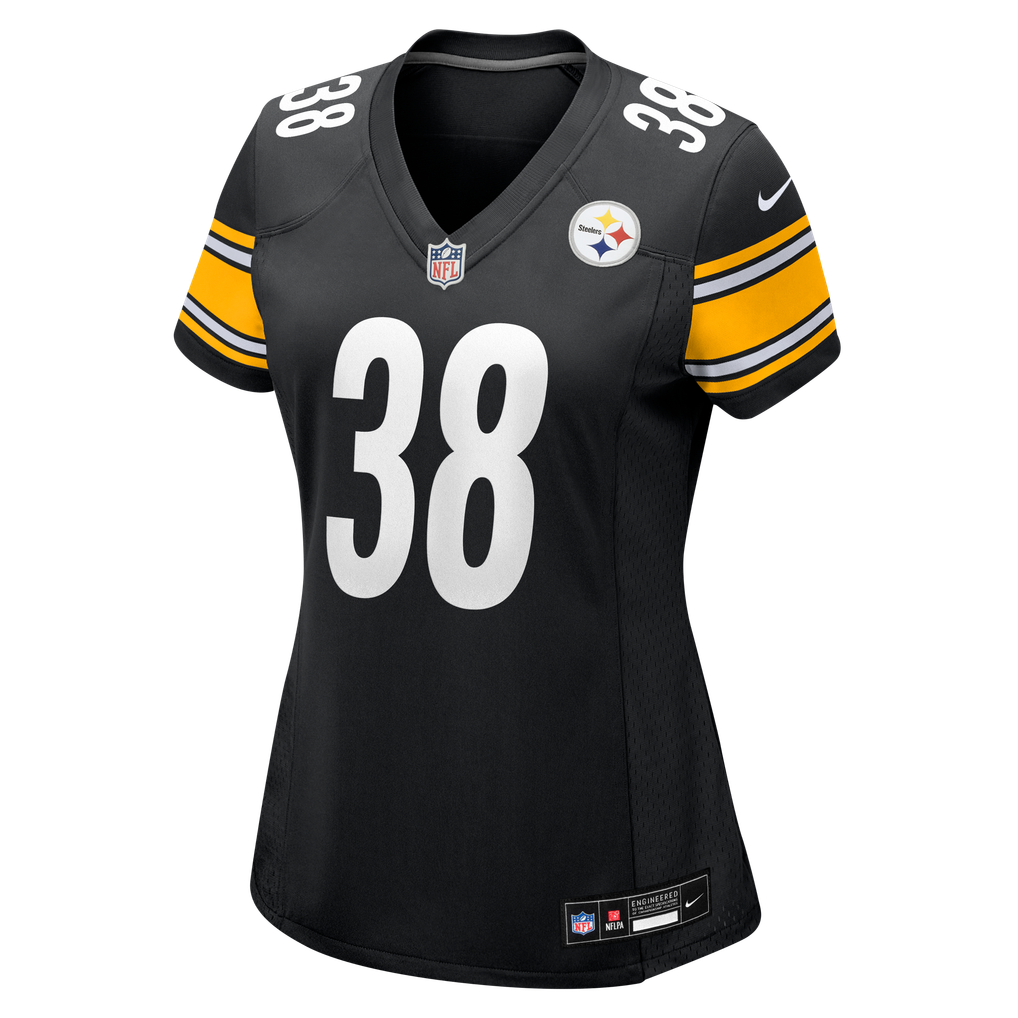 Women's Pittsburgh Steelers Bishop Fitzgerald Nike Black Team Game Jersey - Image 7
