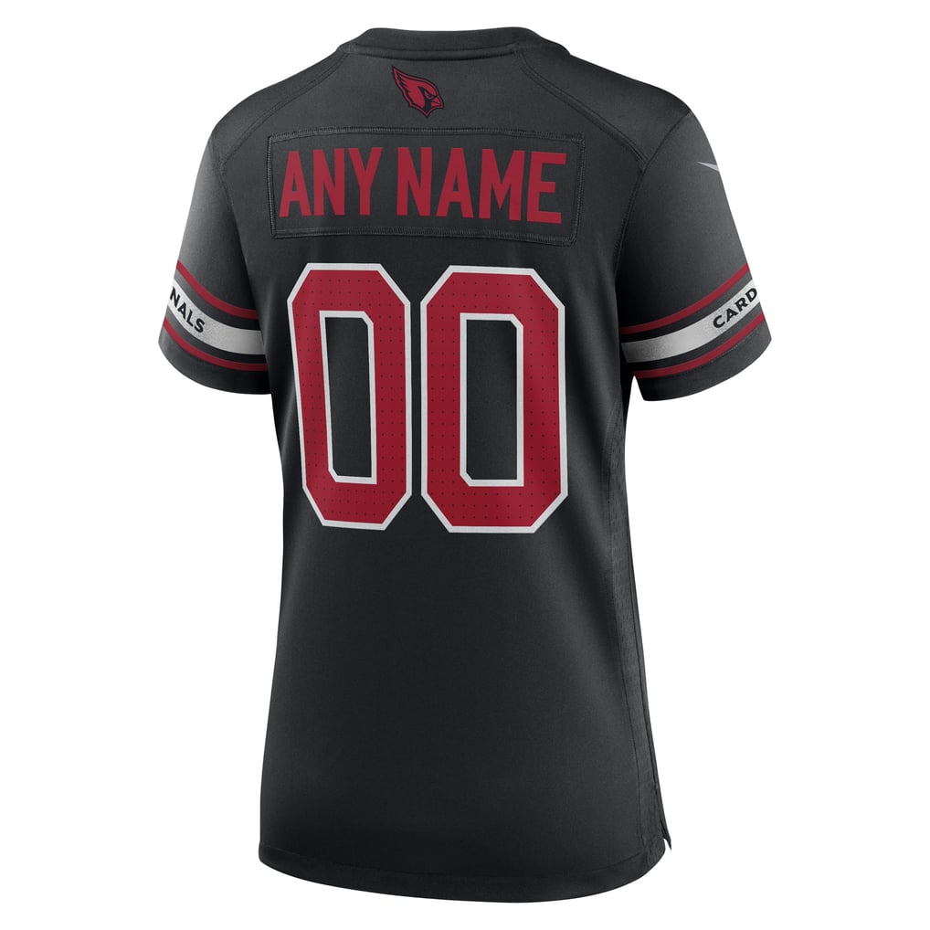 Women's Arizona Cardinals Nike Black Alternate Custom Game Jersey - Image 4
