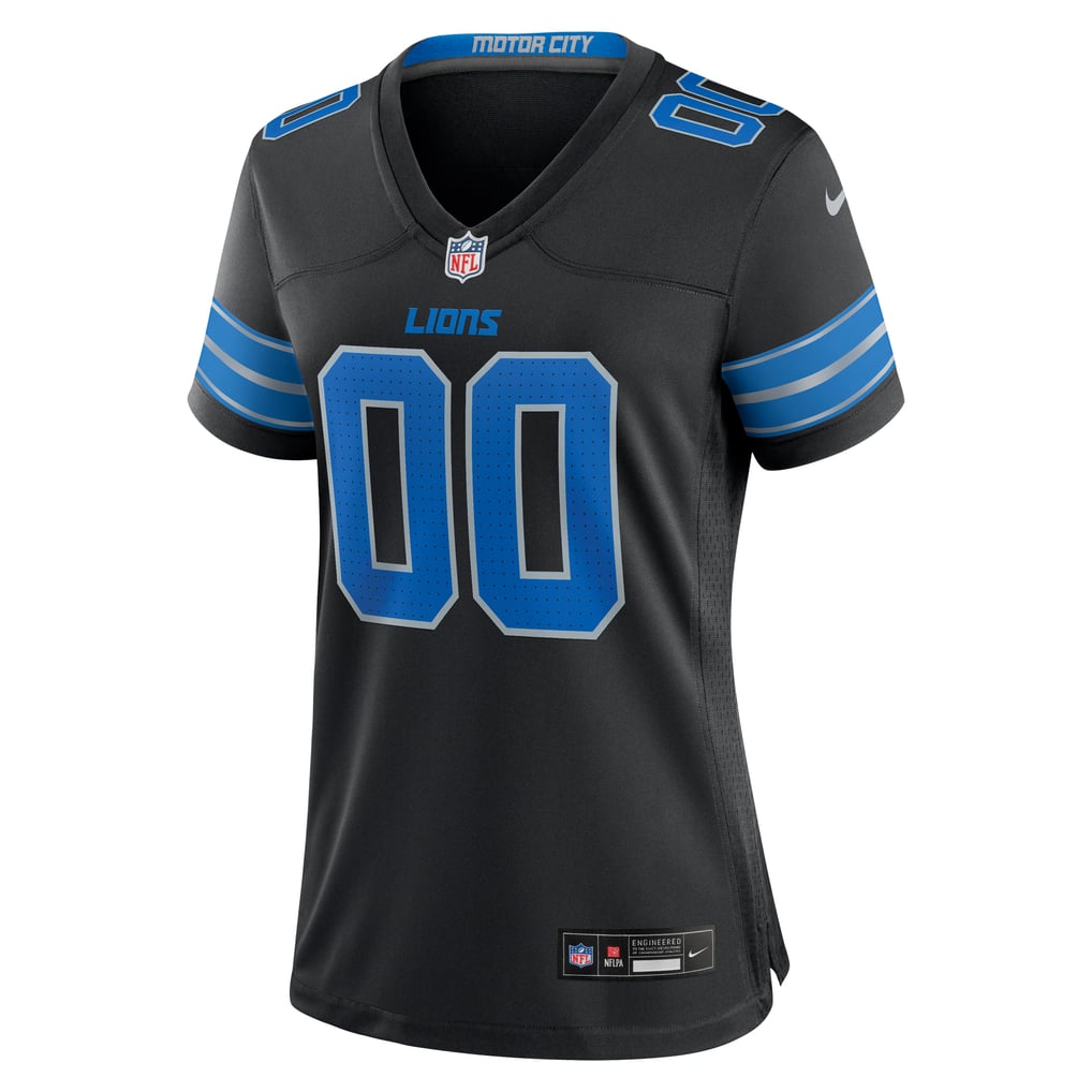 Women's Detroit Lions  Nike Black Alternate Custom Game Jersey - Image 3