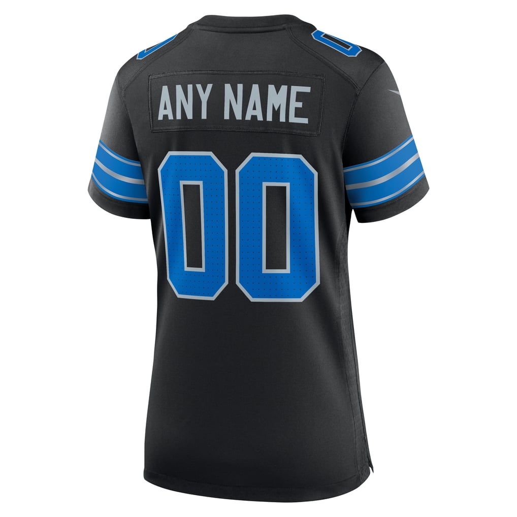 Women's Detroit Lions  Nike Black Alternate Custom Game Jersey - Image 4