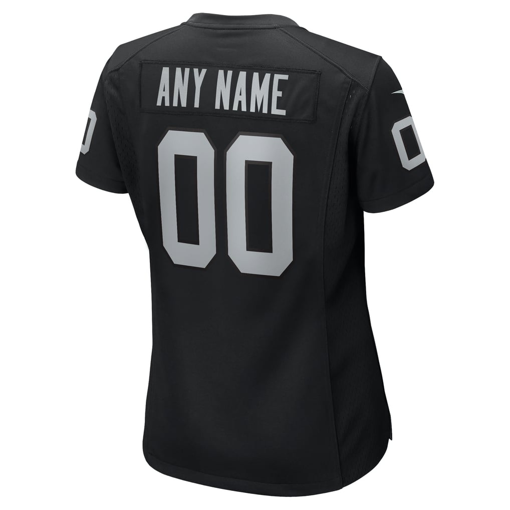 Women's Nike Black Las Vegas Raiders Custom Game Jersey - Image 4