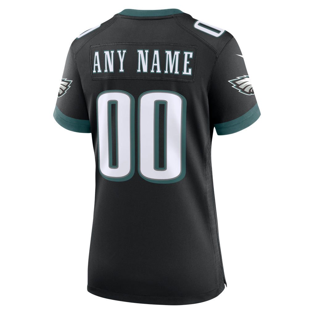 Women's Philadelphia Eagles  Nike Black Alternate Custom Game Jersey - Image 4