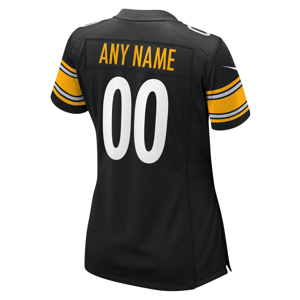 Women's Nike Black Pittsburgh Steelers Custom Game Jersey - Image 4