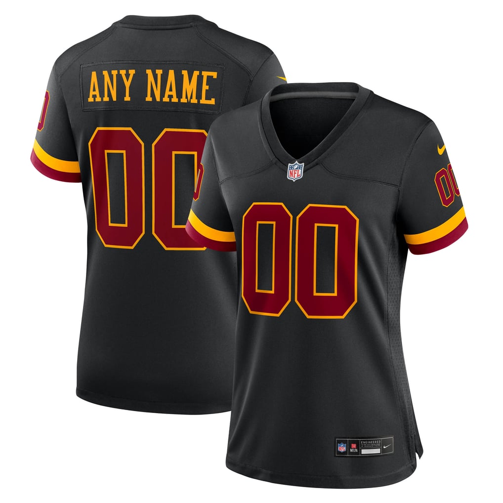 Women's Washington Commanders Nike Black Hail Raiser Alternate Custom Game Jersey - Image 2