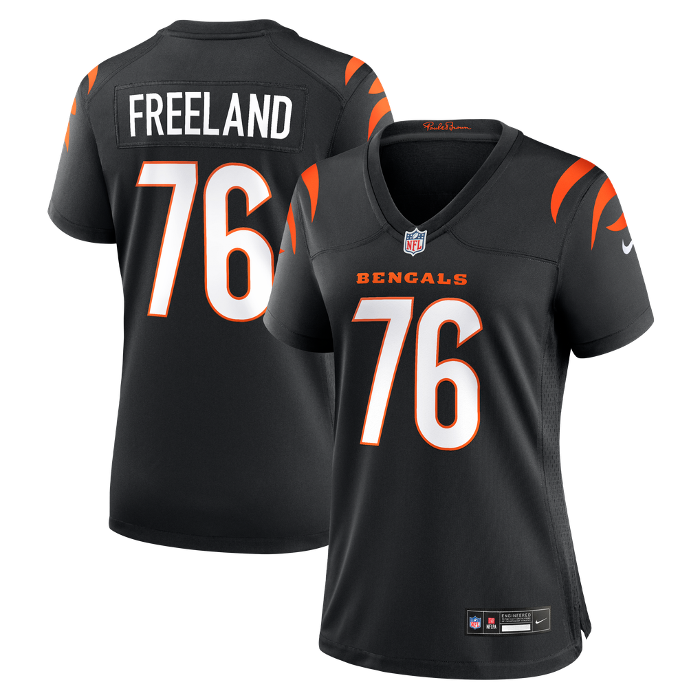 Women's Cincinnati Bengals Blake Freeland Nike Black Team Game Jersey - Image 1